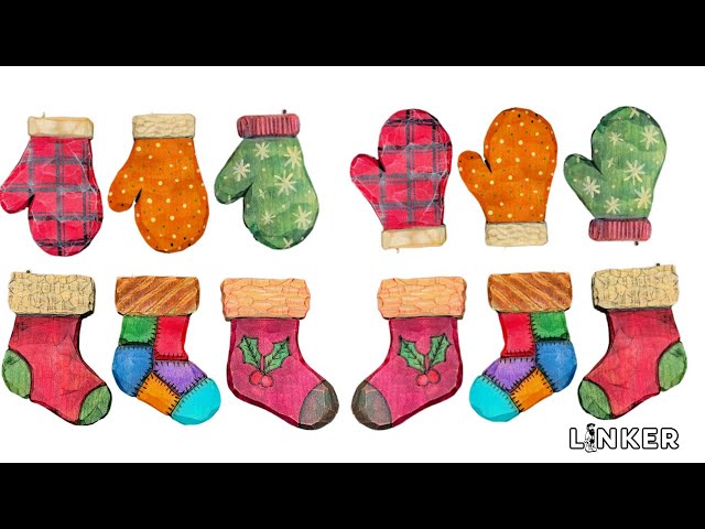 Easy Woodcarving -Stockings and Mittens Christmas Tree Ornaments (Full Tutorial)