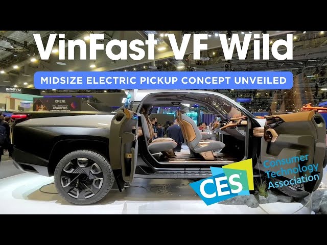 Tesla Cybertruck Challenger : VinFast VF Wild Unveiled : Midsize Electric Pickup #electrictruck