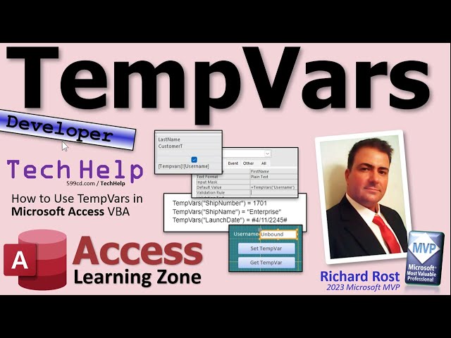 Using TempVars as a Powerful and Flexible Alternative to Variables in Microsoft Access
