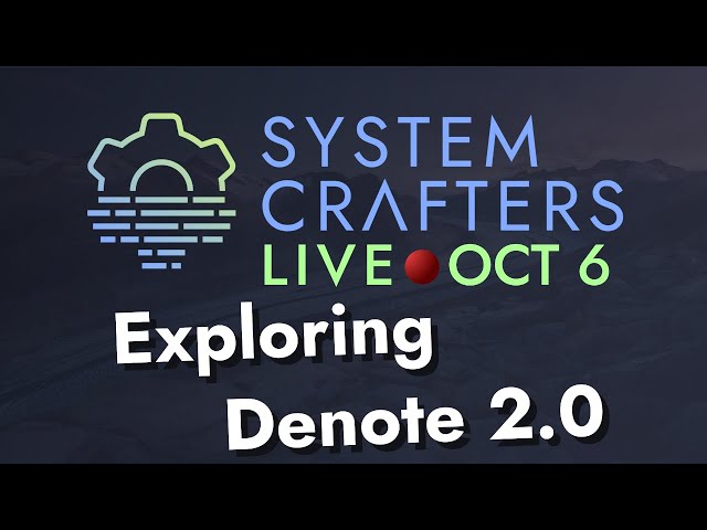 Exploring Denote 2.0 for Emacs - System Crafters Live!