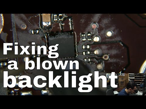 No backlight dim screen Macbook logic board repair