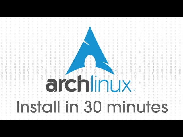 How to install Arch Linux - 2021 Edition