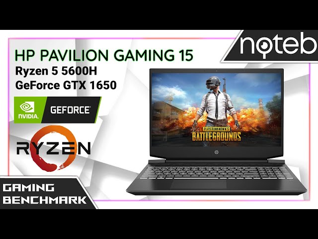 HP Pavilion Gaming 15-ec2 - PUBG Gameplay Benchmark (Ryzen 5 5600H, GTX 1650)