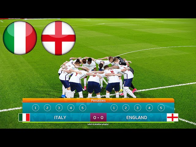 ITALY vs ENGLAND - Penalty Shootout - Final EURO 2020 HD - PES 2021