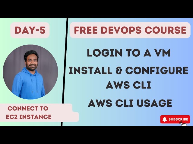 Day-5 | AWS CLI Full Guide | How to connect to EC2 Instance from UI & Terminal | AWS CFT walk though