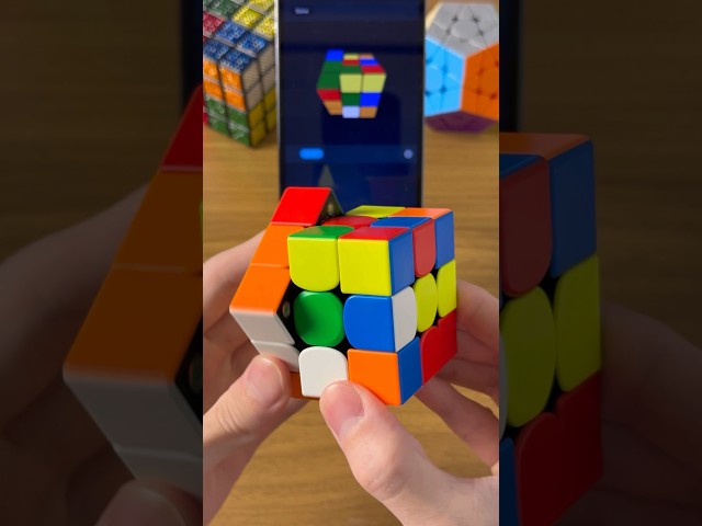 3x3 Rubik’s Cube AI Solve #shorts