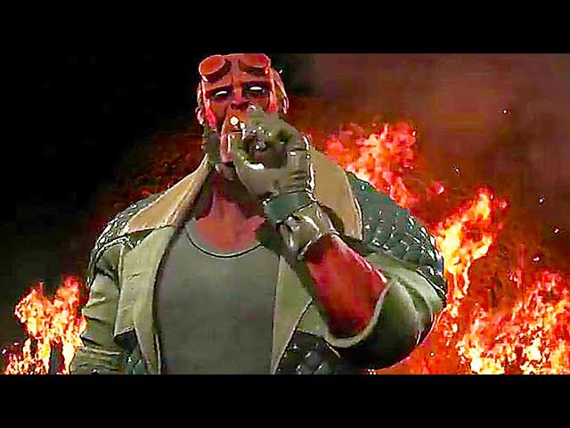 Injustice 2 - Hellboy Gameplay Demo Combo & Moves