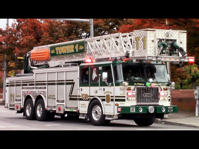 Fire Trucks Responding Compilation Part 64 - Roto-Ray Lights