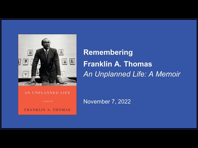 EVENT: Remembering Franklin Thomas