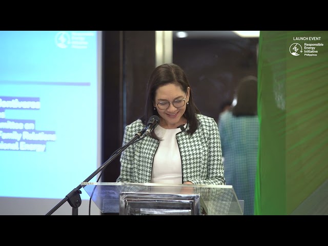 Launch of the Responsible Energy Initiative Philippines, 26 Jan 2024