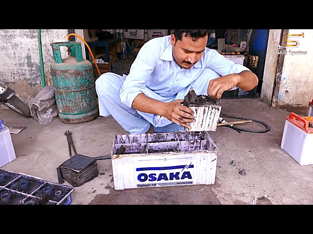 Amazing Restoration Technique of an Old Dead lead Acid Battery, Learn to Repair 12 Volts Battery