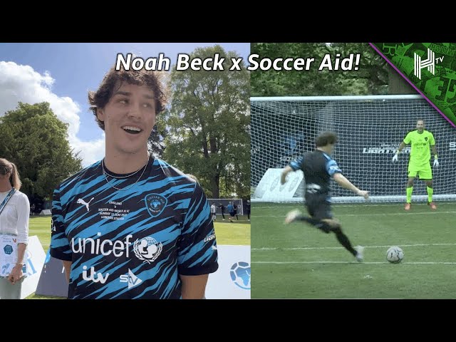 Social media star NOAH BECK shows off skills ahead of Soccer Aid! | Interview & Skills!