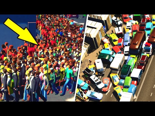 MASS MIGRATION of Citizens caused by Horrendous Traffic in Cities Skylines!