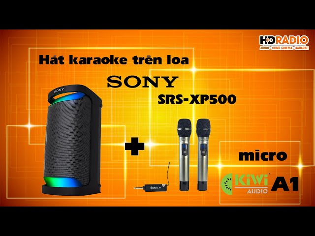 Hát Karaoke Trên " Loa Bluetooth Sony SRS-XP500 " Với " Micro Không Dây Kiwi A1 "
