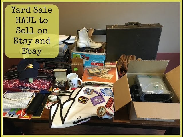 Yard Sale Haul To Sell on Etsy and Ebay! June 25th 2016
