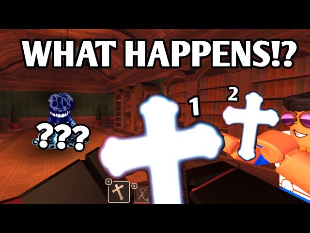 using 2 CRUCIFIX on 1 ENTITY in DOORS ROBLOX