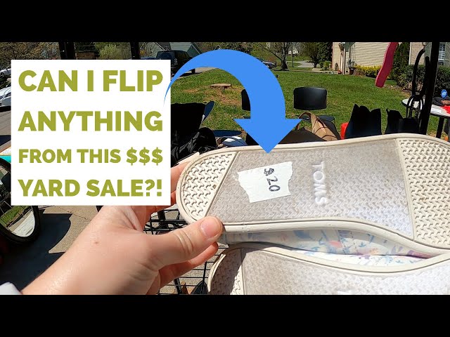 CAN I STILL MAKE MONEY AT A HIGH DOLLAR YARD SALE?! | Garage Sale Hunting to Resell on Ebay & Posh!