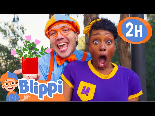 Blippi and Meekah Celebrate Earth Day! | 2 HOURS OF BLIPPI TOYS! | Educational Videos for Kids
