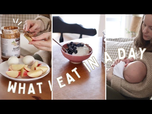 What I EAT in a Day (While Breastfeeding) | Healthy Meal Ideas!