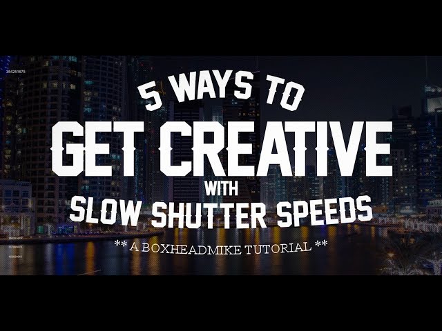 5 ways to get creative with slow shutter speeds