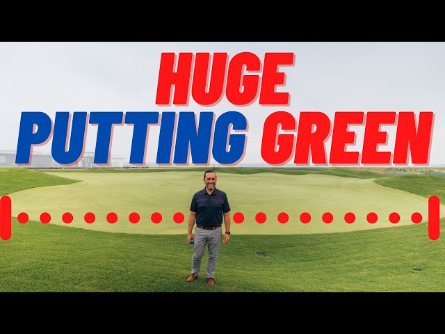 HUGE 80x80 Putting Green | First mow of "The Crater"