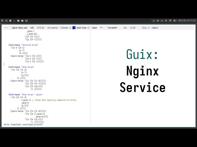 Guix: Nginx Service Type rde way