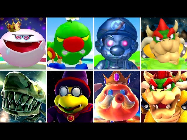 Super Mario Sunshine + Galaxy - All Bosses