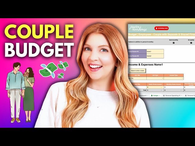 How to Budget for Couples - Tutorial (EXCEL, GOOGLE SHEETS)