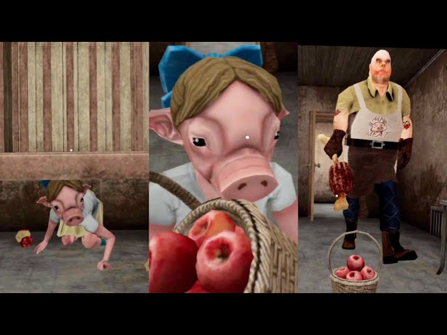 Piggy girl ❤️ apples Mr Meat #shorts