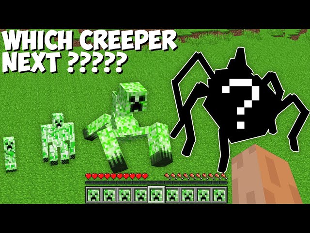 I FOUND THE RAREST CREEPER in Minecraft ! WHICH CREEPER NEXT ???