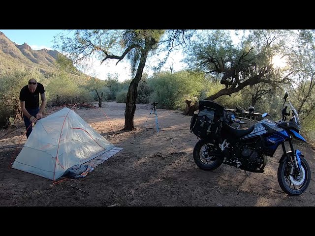 Testing Out New Gear - Solo Motorcycle Camp