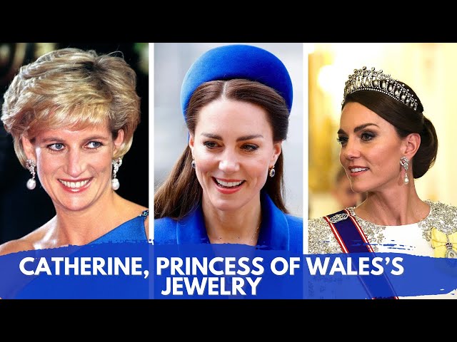 Catherine, Princess of Wales Jewelry Collection | Inherited From Princess Diana | Gem | Pearl | Gold
