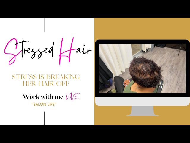 Stress is breaking her hair off| Work with me ep 23