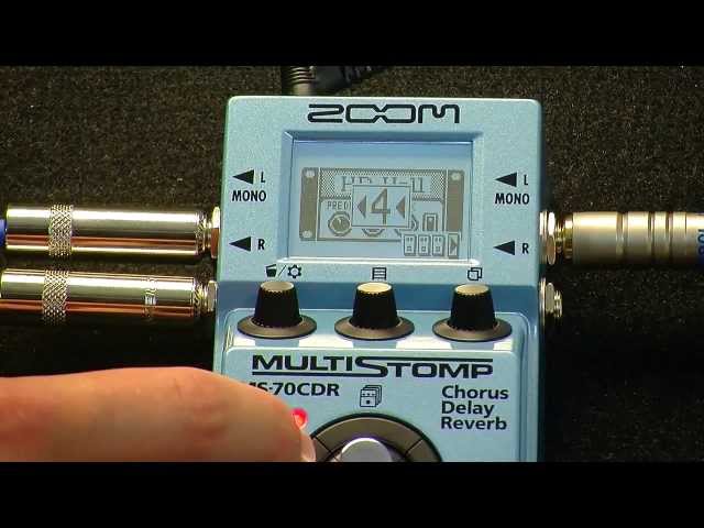 NEW Zoom MS-70CDR Multistomp Pedal Demo PMTVUK