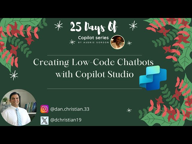 Creating Low Code Chatbots With Copilot Studio