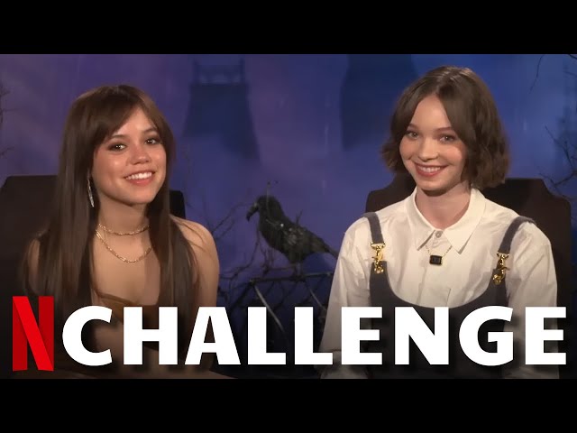 WEDNESDAY Cast Plays The "Who's Most Likely To" Challenge With Jenna Ortega & Emma Myers | Netflix