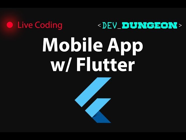 Live Coding: Mobile App w/ Flutter