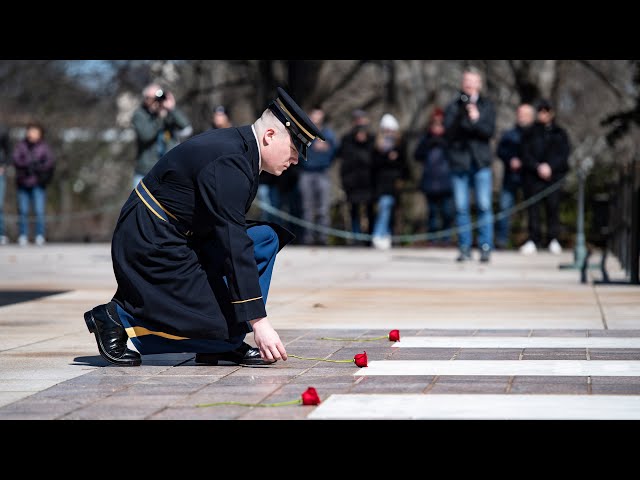 Tomb Guard Earns Badge After His Final Watch