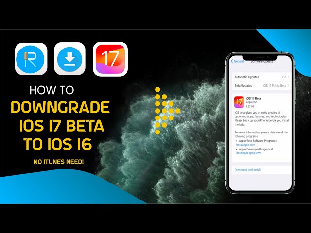 Remove iOS 17 and Go back to iOS 16/15 without iTunes - No Data Loss