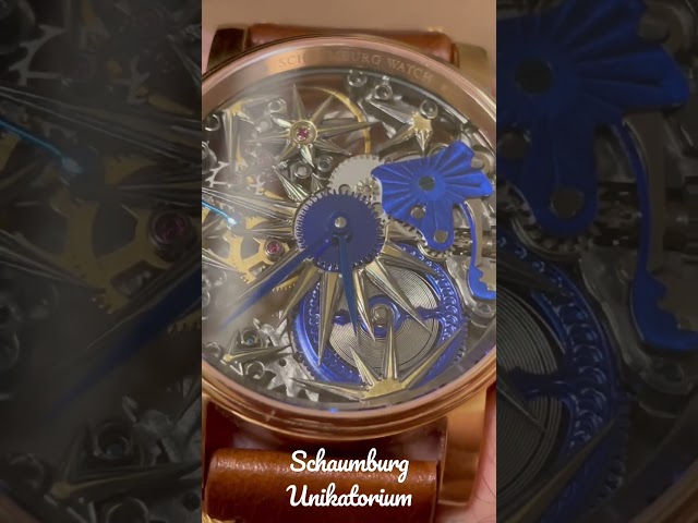 Schaumburg Unikatorium - engraved and skeletonised Unitas, handmade in Germany #watch