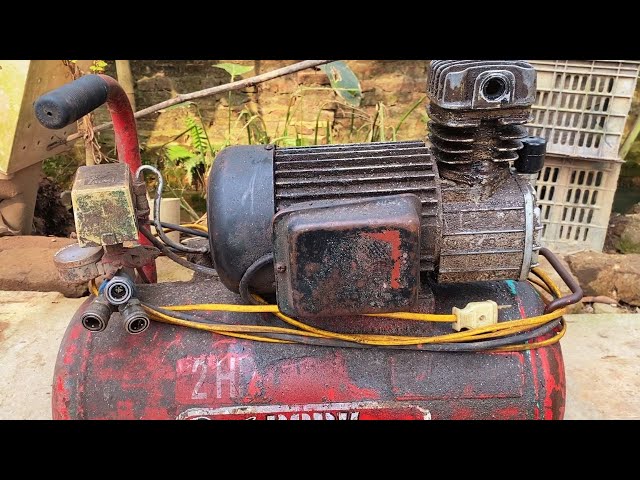 Old Air Compressor Machine Restoration // Restore Complete Classic Air Compressor