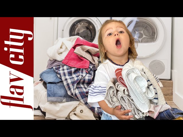 2 Year Old Does The Laundry #shorts
