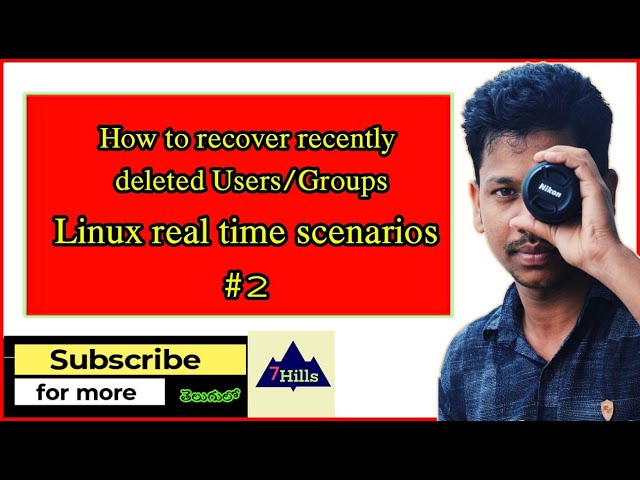 Linux real time scenarios / How to recover deleted Users And Groups In Telugu | Unix in Telugu