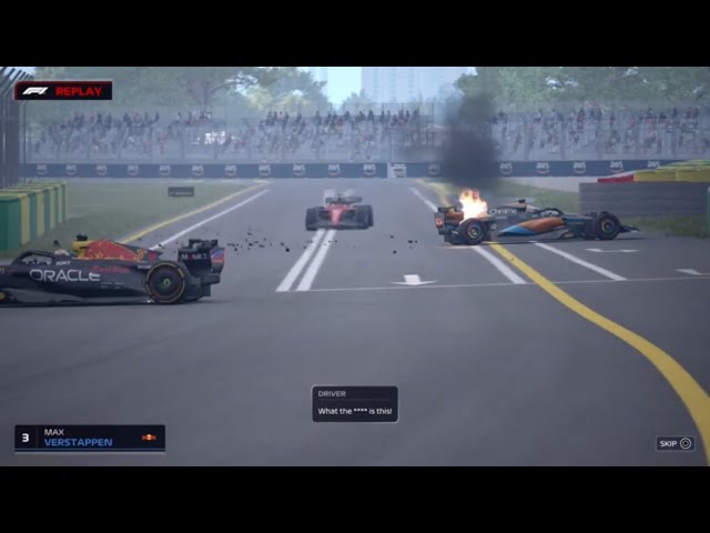 F1 manager 23 spins and crashes compilation￼ part: 8 @Formula1 @F1-Manager-game