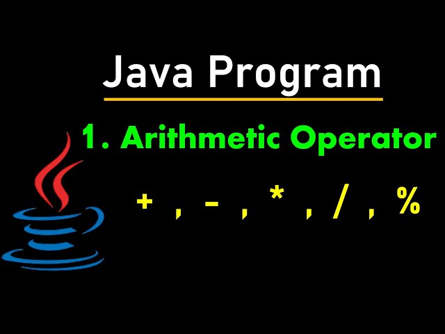 Java Arithmetic Operators Example | Learn Coding