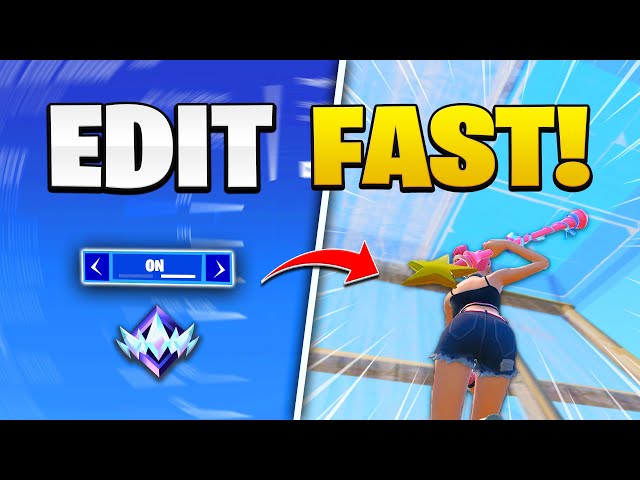 How to INSTANTLY EDIT FASTER in FORTNITE! (Improve Mechanics)