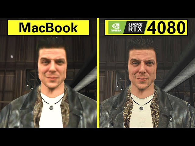 Max Payne Mobile vs Classic | MacBook Pro M2 vs PC RTX 4080 Graphics Comparison