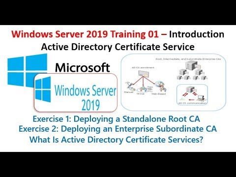 Windows Server 2019 Training – Active Directory Certificate Service step by step