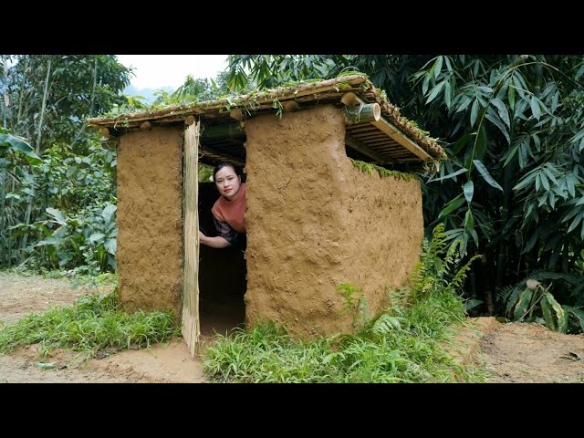FULL VIDEO: 35 Days Build a Bamboo House for Toilet, Dove, Bathroom and Gardening