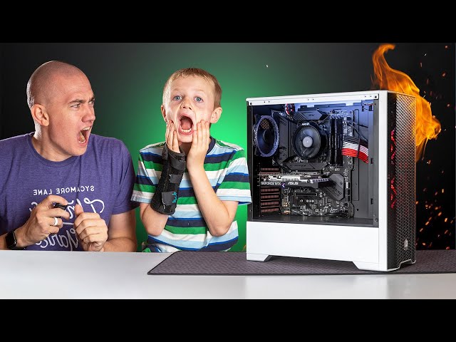 My Son's First Gaming PC Build Went Horribly Wrong #shorts